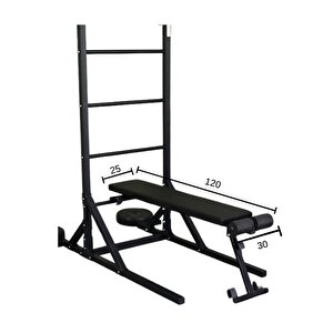 İsveç Duvarı Bench Sehpası
