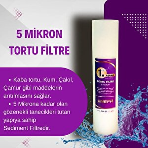 Nefa Açık Kasa Su Arıtma Ve Ihlas Aura Cebilion -compact Model- Uyumlu 7'li Filtre Seti