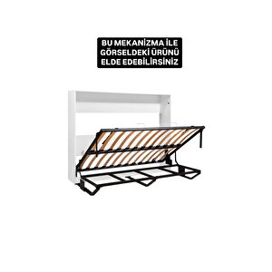 Akıllı Mobilya Çift Kişilik Yatay Açılır Koltuklu Mekanizma (kendi Duvar Yatağını Yap) 160x200 cm