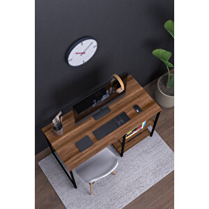 Atlas 120 Cm Raflı Çalışma Masası Bilgisayar Masası Ofis Ders Masası