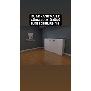 Tek Kişilik Yatay Açılır Duvar Yatağı Mekanizması