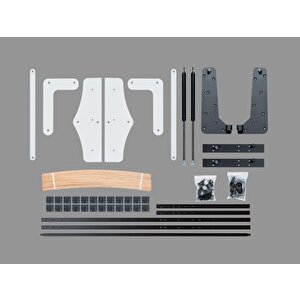 Akıllı Mobilya Tek Kişilik Yatay Açılır Masalı Duvar Yatağı Mekanizması(kendi Duvar Yatağını Yap) 90x190 cm