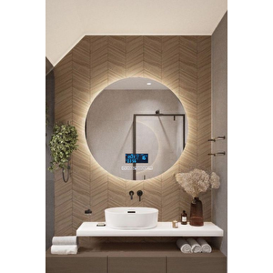 Avend Dokunmatik Akıllı Ayna Bluetooth'lu Buhar Tutmayan Banyo Aynası Hd 3 Renk Ledli Dekoratif Ayna 75cm