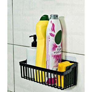 Yapışkanlı Plastik Banyo Rafı İkili Banyo Düzenleyici Duş Rafı Organizer Şampuanlık