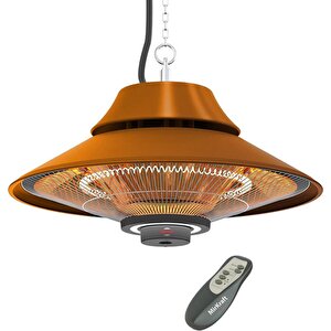 Mirkraft Elirg Rc 2000w Kumandalı, Led Aydınlatmalı Bakır Rengi Tavan Tipi Isıtıcı