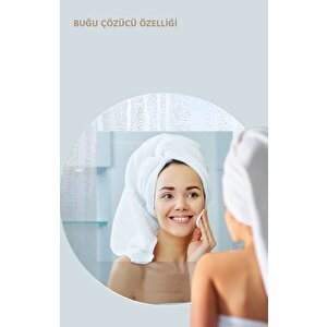 Avend Dokunmatik Akıllı Ayna Bluetooth'lu Buhar Tutmayan Banyo Aynası Hd 3 Renk Ledli Dekoratif Ayna 70cm