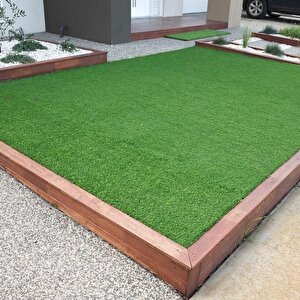Çim Halı Suni Yapay 7 Mm Dekoratif  Kesme Kaymaz Balkon Bahçe Teras Yeşil Renkli Halı 120x750 cm