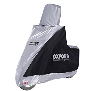 Oxford Motosiklet Scooter Ekranli Aquatex Kilif Small Siyah-gri Cv216