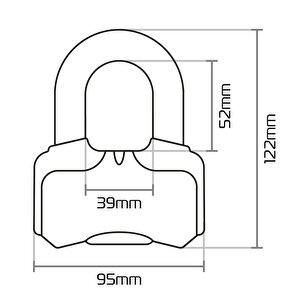 Oxford Motosiklet Nemesis Disk Kilidi 16mm Lk471
