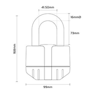 Oxford Motosiklet Boss Alarm Kilit 16mm Lk484