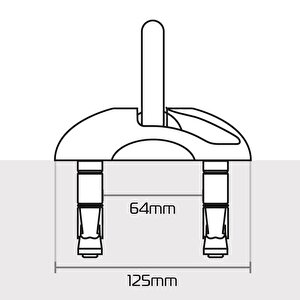 Oxford Motosiklet Taskforce Ground Wall Anchor Kit Zemin Ve Duvar Sabitleyici Lk408
