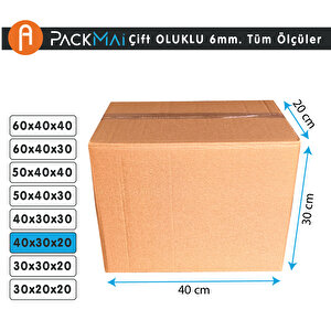 40x30x20cm 10adet 1.kalite 6mm Kalın Boş Karton Koli (ev Taşıma-çeyiz-depolama-nakliye)