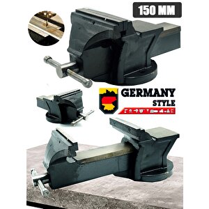 150mm 6'' Dövme Çelik Sabit Tezgah Masa Mengenesi
