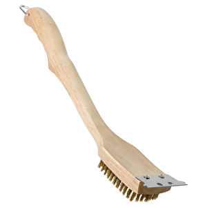 Barbekü Temizleme Fırçası Ahşap Saplı