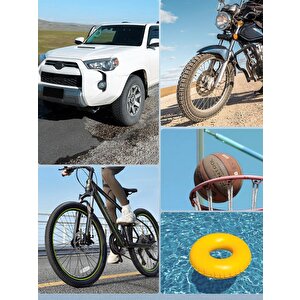 Oto Kamyon Lastik Şişirme 12v 150psi  Çift Piston Çantalı Hava Kompresörü