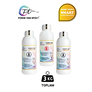 3 Kg Hobby Epoxy Smart/ Ultra Şeffaf Ve Parlak Epoksi Reçine Ince Döküm