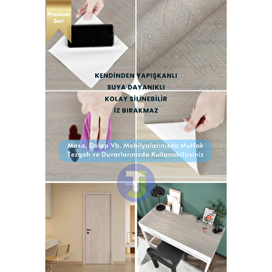 Technojet Kendinden Yapışkanlı Dokulu Balıksırtı Desen Premium Mutfak Duvar Dolap Kaplama 60cmx500cm