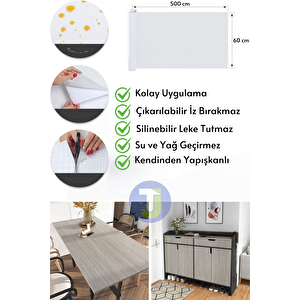 Technojet Kendinden Yapışkanlı Dokulu Balıksırtı Desen Premium Mutfak Duvar Dolap Kaplama 60cmx500cm