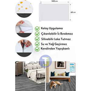 Technojet Kendinden Yapışkanlı Dokulu Parke Desen Premium Zemin Mutfak Duvar Dolapkaplama 60cmx500cm