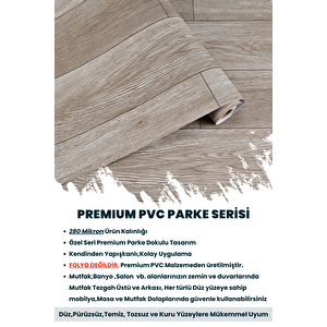 Technojet Kendinden Yapışkanlı Dokulu Parke Desen Premium Zemin Mutfak Duvar Dolapkaplama 60cmx500cm