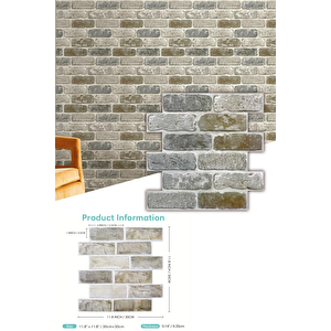 Technojet 30x30cm 3d Kendinden Yapışkanlı Duvar Kağıdı Kaplama Dekorasyon Mutfak 6lı Paket 0,54m2