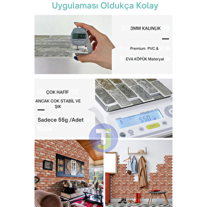 30x30cm 3d Kendinden Yapışkanlı Duvar Kağıdı Kaplama Dekorasyon Mutfak 6lı Paket 0,54m2
