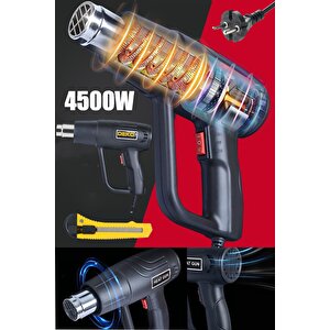 2000 Watt Dayanıklı Bakır Sargılı Rezistans 2 Kademeli Ayarlı Sıcak Hava Tabancası Isı Tabancası