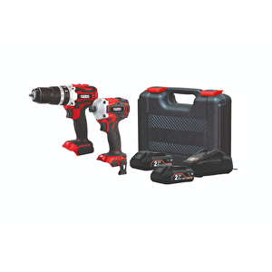 Pro-atbl 2'li Kömürsüz Set (pro Atbl 18 Pd Kömürsüz Darbeli Matkap - Pro Atbl 18 Id2 Kömürsüz Darbeli Vidalama - 2x 2.0 Ah