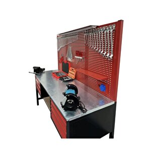 2 Mt 6 Çekmeceli Dayanıklı Takım Dolabı İçi Dolu Tam Donanımlı Takım Tezgahı 320 Parça Full