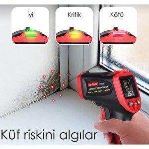 Wintact Wt323e Renkli Ekran Rutubet Küf Analizli Infared Termometre 1050c