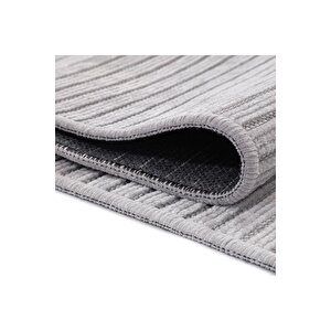 Ravi Yıkanabilir Kaydırmaz,pamuk Dokuma,premium Kalite Salon&mutfak&yemek Odası Kilimi 1702a-gri
