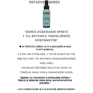 Ustaduş - Qorex Marka - Si̇yah - 6 Mm Temperli Kum Cam Duşakabin H:190 Özel Seri Krom Aksesuar ( 9 )