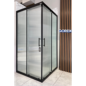 - 6 Mm - Lami̇ne Fi̇lm Koruyucu - Füme Nervürlü 6mm Camlı Duşakabin - Türkiye’de İlk! 🚀 ( Dağilmaz ) 80x100 cm