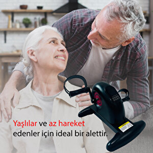 Mini El Ve Ayak Egzersiz Bisikleti Dijital Göstergeli Eliptik Kondisyon Bisikleti