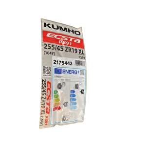 255/45r19 104y Xl Ecsta Ps91 2024 Sonu Üretim Yaz Lastiği