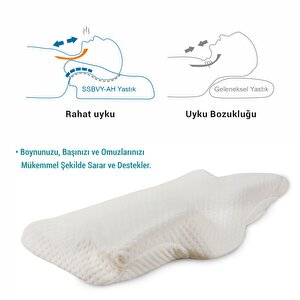 Güzellik Beauty Ortopedik Visco Yastık, Anti Horlama 35x65 Cm