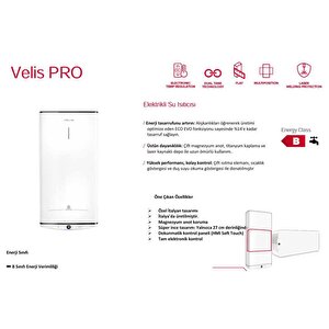 Ariston Velis Pro 50 Eu 50 Lt Termosifon