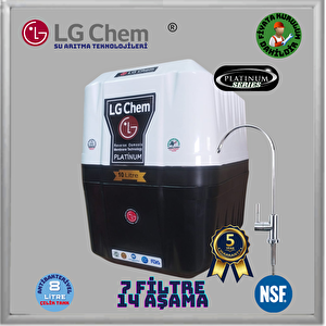 Lg Chem Platinum Ücretsi̇z Montaj 8 Litre 7 Filtre 14 Aşama 90 Gpd Nano Membranli Su Arıtma Cihazı