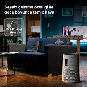 Akıllı Hava Temizleyici, Wi-fi Mobil Uygulama Denetimli, Gece Lambalı, 50 M2 Etkili Air Purifier, Cadr 360m³/s, 3 Katmanlı Hepa13 Filtreli, Sessiz Hava Temizleme Cihazı X7421