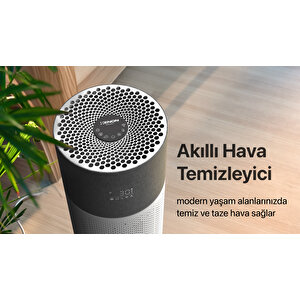Akıllı Hava Temizleyici, Air Purifier, Mobil Uygulama Ile Denetim, 70 M2 Etkili, 3 Katmanlı Hepa13 Filtreli Hava Temizleme Cihazı, Gri X7420