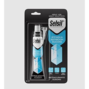 Selsil Mutfak Ve Duşakabin Silikonu Şeffaf 50 Ml