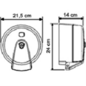 Vialli K3 Mini Cimri İçten Çekmeli Tuvalet Kağıdı Dispenser Beyaz