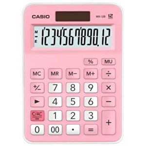 Mx-12b-pk Pembe 12 Hane Masaüstü Hesap Makinesi
