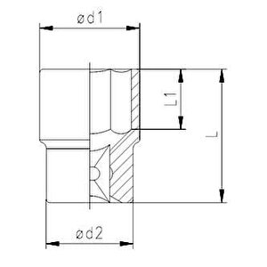 Elta 1115 1/2'' Lokma Anahtar 30 Mm