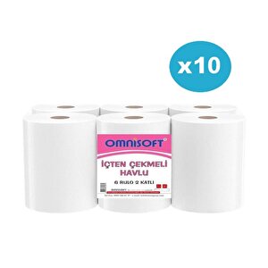 10 Koli İçten Çekmeli Kağıt Havlu 60 Rulo