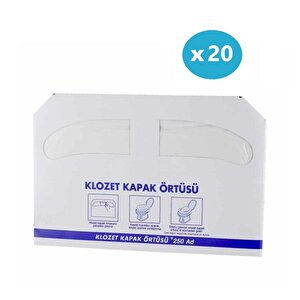 20 Paket Klozet Kapak Örtüsü 5000 Adet