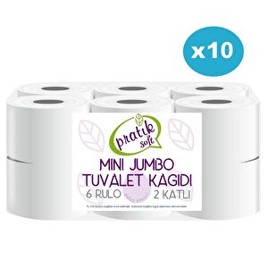 10 Koli Mini Jumbo Tuvalet Kağıdı 120 Rulo