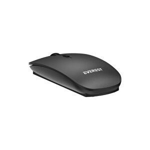 Everest Sm-12 Kablosuz Mouse, Slim, Siyah