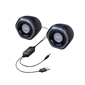 Spa2209 Hoparlör 1+1 Usb 2.0, 3.5mm Jack, Ses Kontrol Tuşu