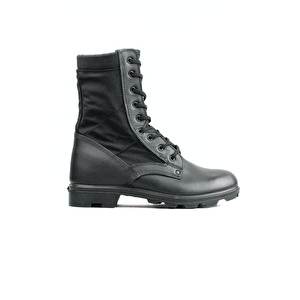 Brandalı Kauçuk  Asker Botu Erkek Siyah  Oknb58asb 44